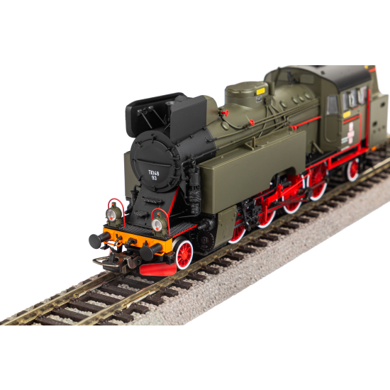 Parowóz Lokomotywa parowa TKt48-93, PKP, ep.IV,  PIKO 50760 H0